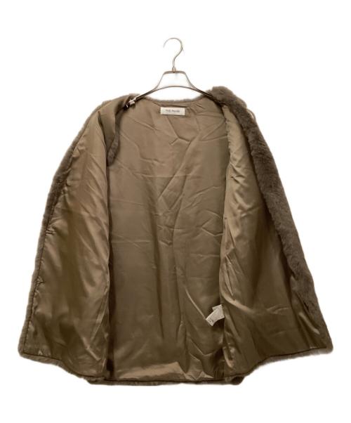 THE PAUSE（ザポーズ）THE PAUSE (ザポーズ) ファーVネックジレ グレージュ サイズ:SIZE Freeの古着・服飾アイテム