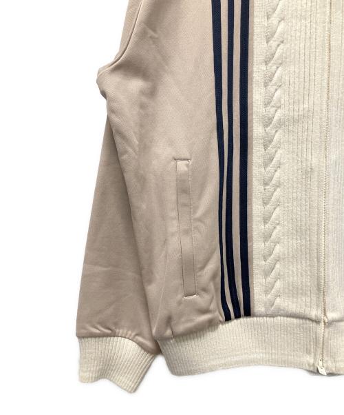 KITH（キス）KITH (キス) adidas (アディダス) 25SS Football Track Suit Top/ジップアップトラックジャケット ベージュ×ホワイト サイズ:Mの古着・服飾アイテム