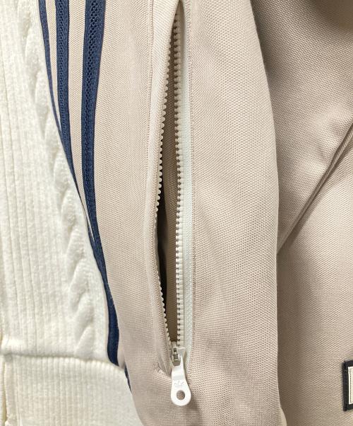 KITH（キス）KITH (キス) adidas (アディダス) 25SS Football Track Suit Top/ジップアップトラックジャケット ベージュ×ホワイト サイズ:Mの古着・服飾アイテム