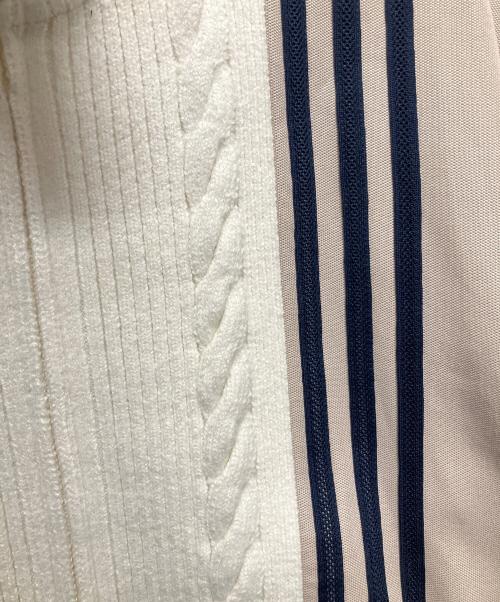KITH（キス）KITH (キス) adidas (アディダス) 25SS Football Track Suit Top/ジップアップトラックジャケット ベージュ×ホワイト サイズ:Mの古着・服飾アイテム