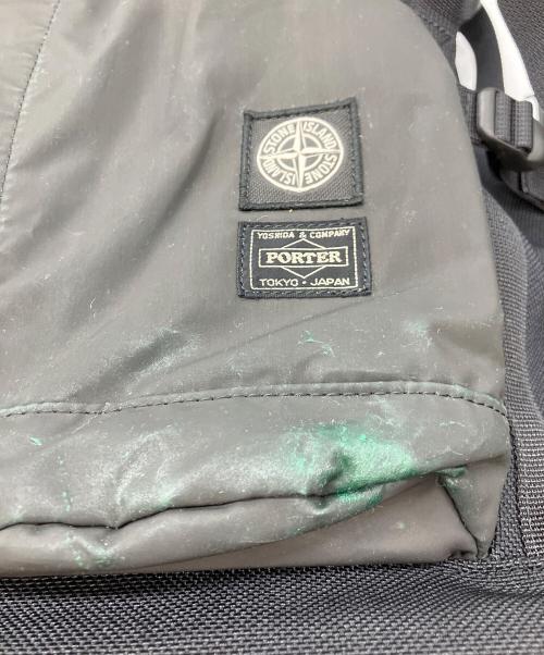 STONE ISLAND（ストーンアイランド）STONE ISLAND (ストーンアイランド) PORTER (ポーター) リフレクティブファブリックバックパック ブラックの古着・服飾アイテム