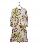 Max Mara WEEK END LINEマックスマーラ ウイークエンドライン）の古着「フラワープリントワンピース」｜ベージュ