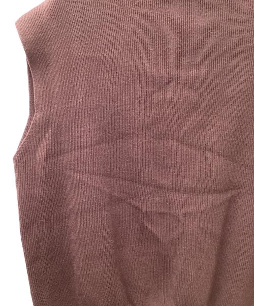 anuans（アニュアンス）anuans (アニュアンス) ニット×ウエストフリルワンピース ブラウン サイズ:Fの古着・服飾アイテム