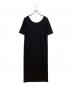 Plage (プラージュ) Rib ハーフスリーブワンピース ブラック サイズ:36：7000円