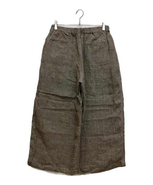 journal standard luxe（ジャーナルスタンダード ラックス）JOURNAL STANDARD LUXE (ジャーナルスタンダード ラックス) 60リネンガーゼタックパンツ ブラック サイズ:FREEの古着・服飾アイテム