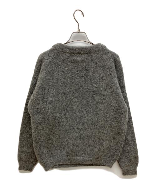 Acne studios（アクネ ストゥディオズ）Acne studios (アクネ ストゥディオス) DRAMATIC MOH　ウールクルーネックニット グレー サイズ:XSの古着・服飾アイテム