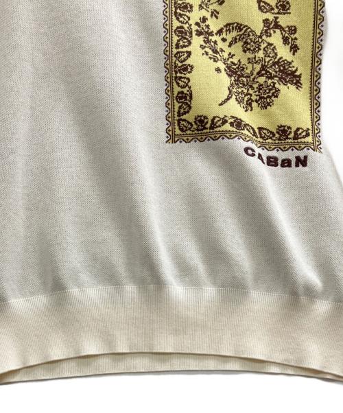 CABAN（キャバン）CABaN (キャバン) コットンジャカードハーフスリーブプルオーバー アイボリー サイズ:Sの古着・服飾アイテム