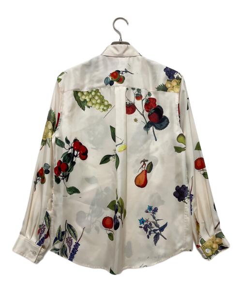 CABAN（キャバン）CABAN (キャバン) シルクツイル HARVEST レギュラーカラーシャツ アイボリー サイズ:Sの古着・服飾アイテム