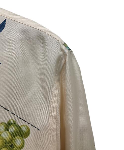 CABAN（キャバン）CABAN (キャバン) シルクツイル HARVEST レギュラーカラーシャツ アイボリー サイズ:Sの古着・服飾アイテム