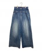 MAISON SPECIALメゾンスペシャル）の古着「Double Waist Baggy Denim」｜ブルー