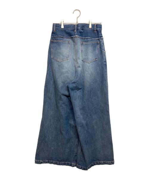 MAISON SPECIAL（メゾンスペシャル）MAISON SPECIAL (メゾンスペシャル) Double Waist Baggy Denim ブルー サイズ:38の古着・服飾アイテム