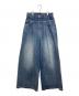 MAISON SPECIAL（メゾンスペシャル）の古着「Double Waist Baggy Denim」｜ブルー