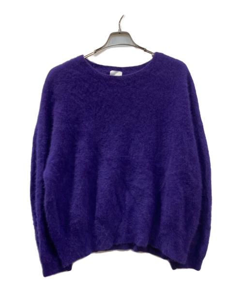 Lui's（ルイス）Lui's (ルイス) 片畦グランジニット パープル サイズ:Mの古着・服飾アイテム