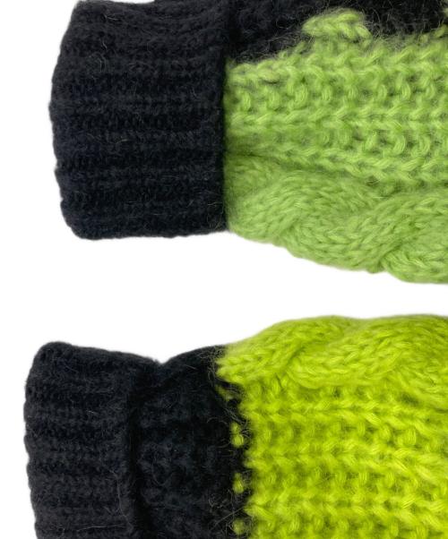 ALEXANDER McQUEEN（アレキサンダーマックイーン）ALEXANDER McQUEEN (アレキサンダーマックイーン) モヘア混ニットカーディガン 黄緑 サイズ:XSの古着・服飾アイテム