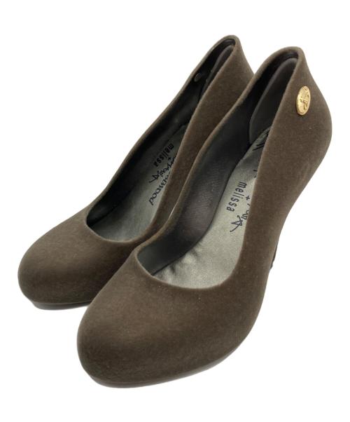 Vivienne Westwood ANGLOMANIA（ヴィヴィアンウエストウッドアングロマニア）VIVIENNE WESTWOOD ANGLOMANIA (ヴィヴィアンウエストウッドアングロマニア) ヒールパンプス ブラウン サイズ:23　1/2の古着・服飾アイテム