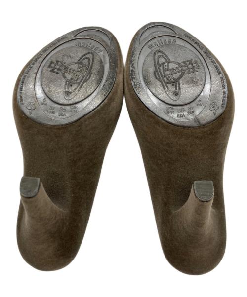 Vivienne Westwood ANGLOMANIA（ヴィヴィアンウエストウッドアングロマニア）VIVIENNE WESTWOOD ANGLOMANIA (ヴィヴィアンウエストウッドアングロマニア) ヒールパンプス ブラウン サイズ:23　1/2の古着・服飾アイテム