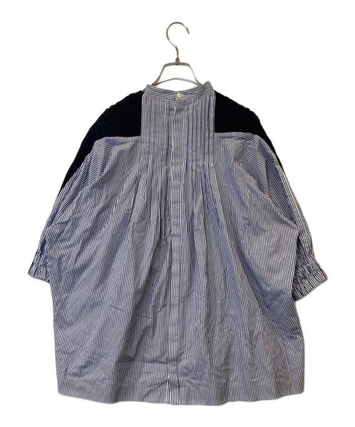 sacai（サカイ）sacai (サカイ) ニットドッキングブラウス　SCW-040 ネイビー サイズ:１の古着・服飾アイテム