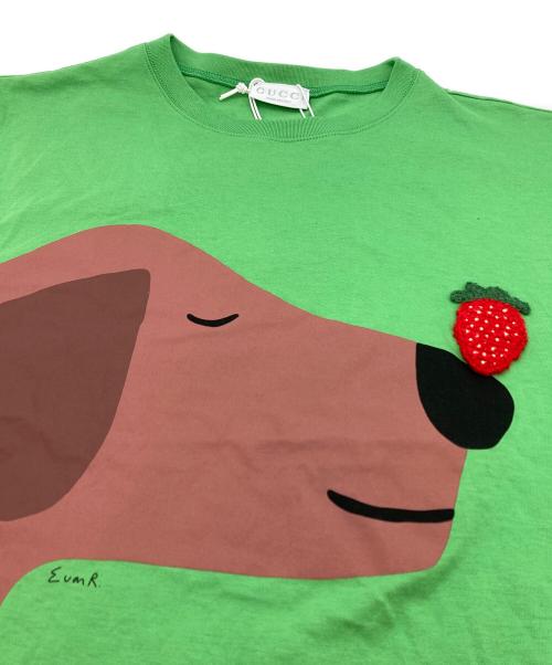 GUCCI（グッチ）GUCCI (グッチ) Tシャツ グリーン サイズ:SIZE 12 未使用品の古着・服飾アイテム