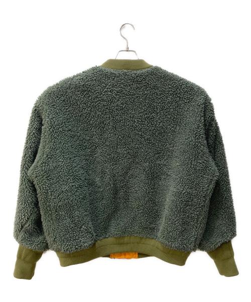 Mr.Gentleman（ミスタージェントルマン）MR.GENTLEMAN (ミスタージェントルマン) ボアジャケット オリーブ サイズ:Ⅼの古着・服飾アイテム