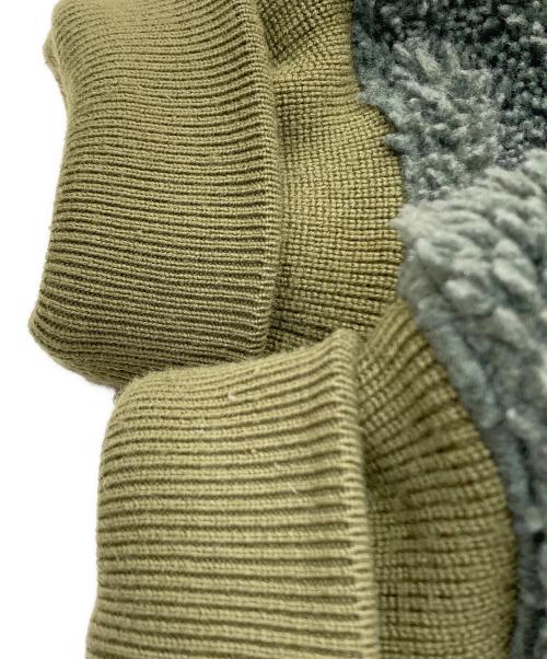 Mr.Gentleman（ミスタージェントルマン）MR.GENTLEMAN (ミスタージェントルマン) ボアジャケット オリーブ サイズ:Ⅼの古着・服飾アイテム