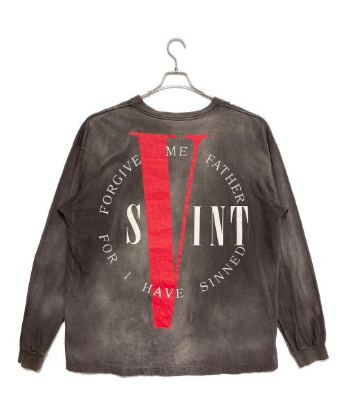 SAINT MICHAEL（セントマイケル）SAINT MICHAEL (セントマイケル) VLONE (ヴィーロン) LS TEE ブラック サイズ:XXXLの古着・服飾アイテム