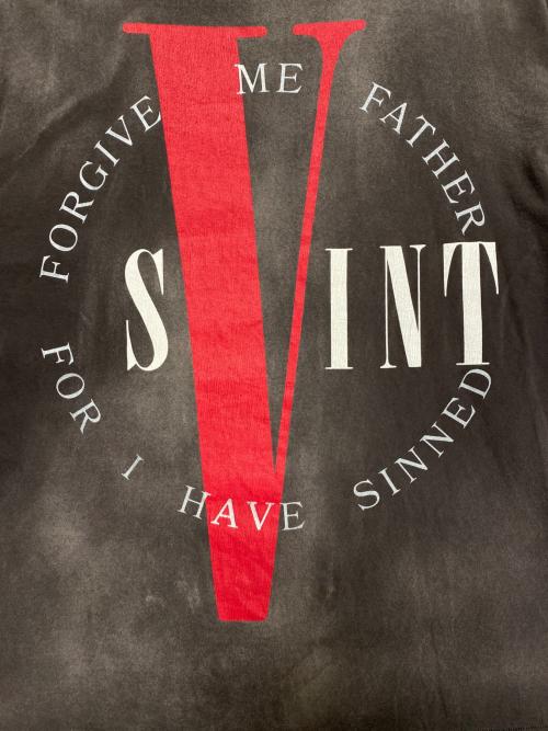 SAINT MICHAEL（セントマイケル）SAINT MICHAEL (セントマイケル) VLONE (ヴィーロン) LS TEE ブラック サイズ:XXXLの古着・服飾アイテム