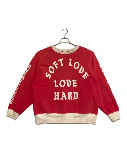 SAINT MICHAEL（セントマイケル）SAINT MICHAEL (セントマイケル) CREW NECK SWEAT SOFT LOVE ブラック サイズ:Lの古着・服飾アイテム