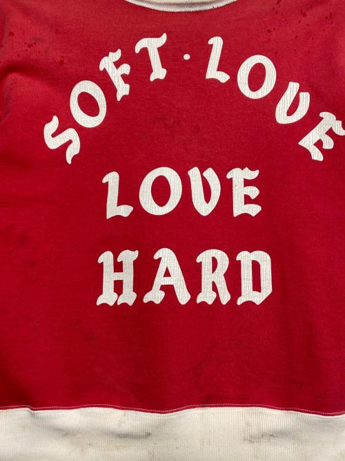 SAINT MICHAEL（セントマイケル）SAINT MICHAEL (セントマイケル) CREW NECK SWEAT SOFT LOVE ブラック サイズ:Lの古着・服飾アイテム