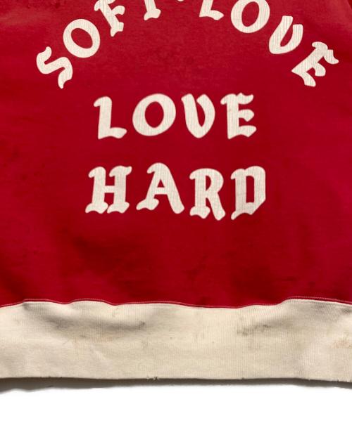 SAINT MICHAEL（セントマイケル）SAINT MICHAEL (セントマイケル) CREW NECK SWEAT SOFT LOVE ブラック サイズ:Lの古着・服飾アイテム