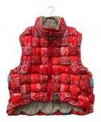 KAPITALキャピタル）の古着「Bandana Print Nylon Keel Weaving Vest」｜レッド