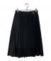FRED PERRY（フレッドペリー）の古着「Sheer Knit Paneled Skirt　F8703」｜ブラック