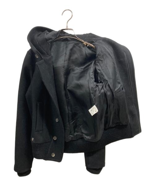 BLESS（ブレス）BLESS (ブレス) メルトンフードブルゾン ブラック サイズ:Sの古着・服飾アイテム