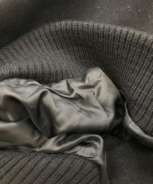 BLESS（ブレス）BLESS (ブレス) メルトンフードブルゾン ブラック サイズ:Sの古着・服飾アイテム