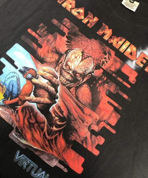 バンドTシャツ（バンドTシャツ）バンドTシャツ (バンドTシャツ) IRON MAIDEN (アイアンメイデン) 90s IRON MAIDEN(アイアンメイデン) バンドTシャツ ブラック サイズ:XLの古着・服飾アイテム