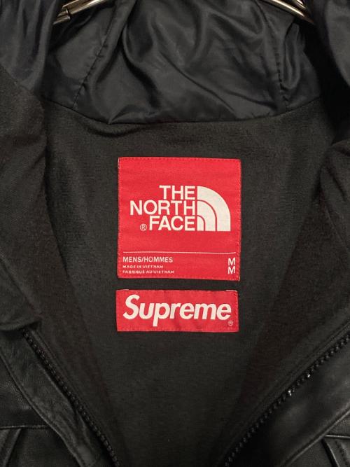 SUPREME（シュプリーム）SUPREME (シュプリーム) THE NORTH FACE (ザ ノース フェイス) 18AW Leather Moutain Jacket ブラック サイズ:Mの古着・服飾アイテム
