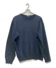 POLO RALPH LAUREN（ポロ・ラルフローレン）の古着「クルーネックスウェット」｜ネイビー