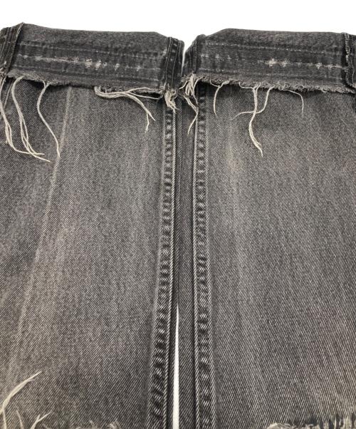 LEVI'S（リーバイス）LEVI'S (リーバイス) 505 リペアデニムパンツ ブラック サイズ:76cm(W30)の古着・服飾アイテム