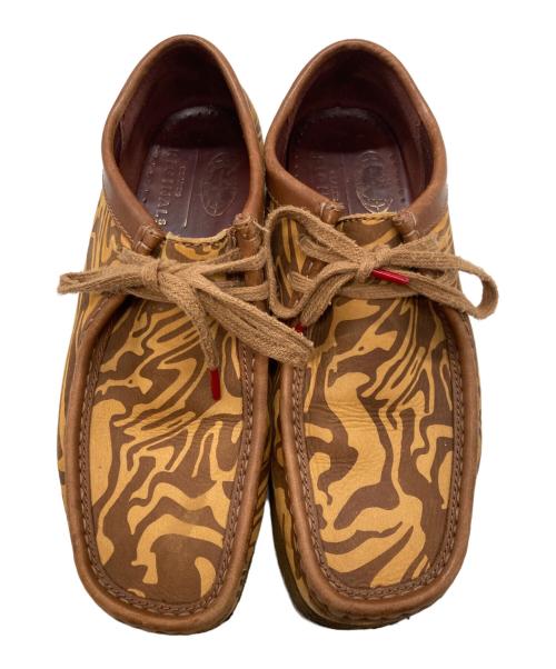 CLARKS ORIGINALS（クラークス オリジナルズ）Clarks Originals (クラークス オリジナルズ) Wu Wear (ウーウェアー) ワラビーシューズ ブラウン サイズ:25.5cmの古着・服飾アイテム