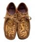 中古・古着 Clarks Originals (クラークス オリジナルズ) Wu Wear (ウーウェアー) ワラビーシューズ ブラウン サイズ:25.5cm：10000円