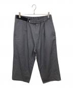 Graphpaperグラフペーパー）の古着「Scale Off Wool Wide Chef Pants」｜グレー