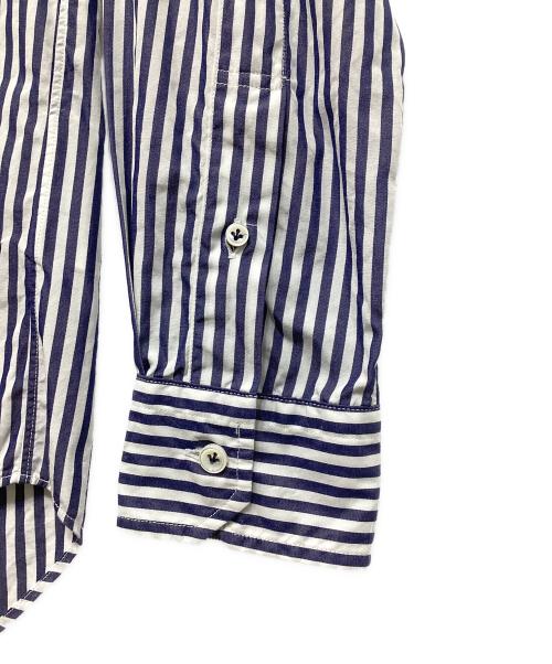 eYe COMME des GARCONS JUNYAWATANABE MAN（アイ コム デ ギャルソン ジュンヤ ワタナベ マン）eYe COMME des GARCONS JUNYAWATANABE MAN (アイ コム デ ギャルソン ジュンヤ ワタナベ マン) ストライプシャツ ネイビー×ホワイト サイズ:XSの古着・服飾アイテム