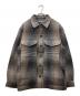 Eddie Bauer（エディーバウアー）の古着「オンブレチェック CPOジャケット」｜ブラウン×グレー