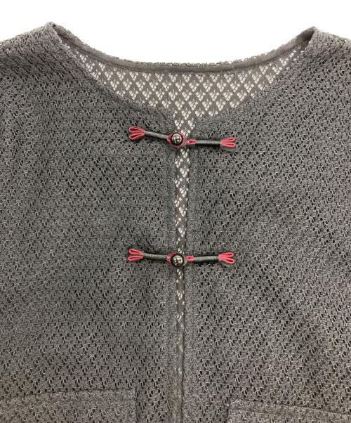 VIVIENNE TAM（ヴィヴィアンタム）VIVIENNE TAM (ヴィヴィアンタム) LATTICE LACE ジャケット ブラック サイズ:38の古着・服飾アイテム