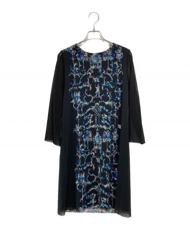 ヴィヴィアンタム　螺鈿色黒長袖ネットワンピース定価48510 中古・古着通販】VIVIENNE TAM (ヴィヴィアンタム) オーロラパワー