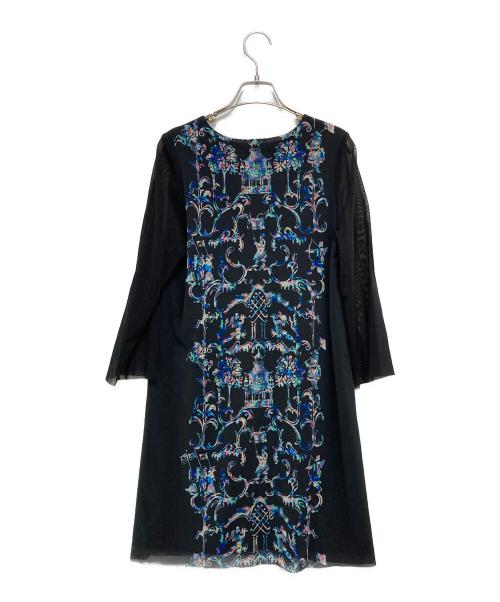 VIVIENNE TAM（ヴィヴィアンタム）VIVIENNE TAM (ヴィヴィアンタム) オーロラパワーネットワンピース ブラック サイズ:40の古着・服飾アイテム