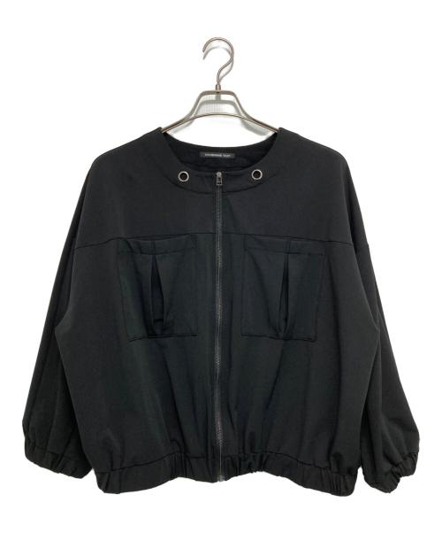 VIVIENNE TAM（ヴィヴィアンタム）VIVIENNE TAM (ヴィヴィアンタム) ノーカラーブルゾン ブラック サイズ:SIZE 38の古着・服飾アイテム