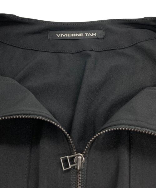 VIVIENNE TAM（ヴィヴィアンタム）VIVIENNE TAM (ヴィヴィアンタム) ノーカラーブルゾン ブラック サイズ:SIZE 38の古着・服飾アイテム