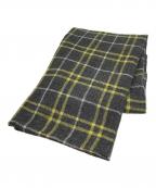 theoryセオリー）の古着「カシミヤチェックストール　01-2360201」｜グレー