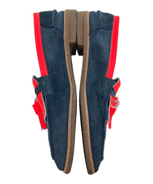 U.No.5（ユーエヌファイブ）U.No.5 (ユーエヌファイブ) スウェードタッセルローファー ネイビー×レッド サイズ:6の古着・服飾アイテム