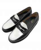 G.H.BASSジーエイチバス）の古着「LARSON MOC PENNY / BA11010H 001」｜ホワイト×ブラック